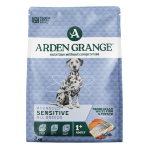 Arden Grange Dog Sensitive Ocean White Fish&Potato  Арден Грандж Сенситів - беззерновий корм для собак з океанічною рибою та картоплею